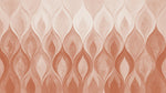 Papier peint panoramique art deco - Flammes stylisées dégradé terracotta sur mesure - Design