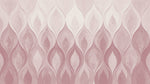 Papier peint panoramique art deco - Flammes stylisées dégradé rose poudré sur mesure - Design