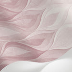 Papier peint panoramique art deco - Flammes stylisées dégradé rose poudré sur mesure - Matière
