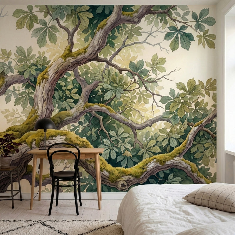 Vignes Enchantées - Beige Doré